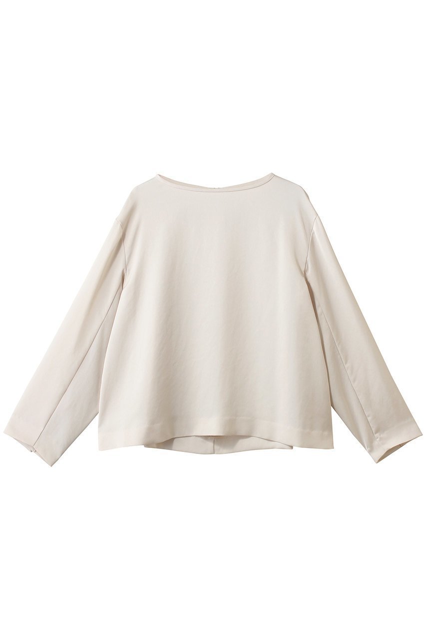 【デザイン ワークス/DESIGN WORKS】の【セットアップ対応】グレースボートネックブラウス 人気、トレンドファッション・服の通販 founy(ファニー) 　ファッション　Fashion　レディースファッション　Fashion for Women　トップス・カットソー　Cut & Sew Tops　シャツ・ブラウス・オフィスカジュアル　Elegant Blouses & Button-Ups　スリーブ　Sleeve, Long Sleeve / Short Sleeve　セットアップ　Set-Up, Coordinated Outfit　デコルテ　Décolleté, Neckline　ロング　Long, Long-Length　エレガント 上品　Elegant　 other-1|ID: prp329100004904519 ipo3291000000036713075