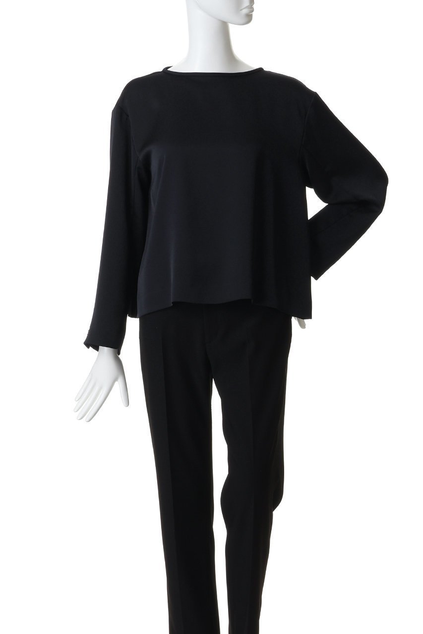 【デザイン ワークス/DESIGN WORKS】の【セットアップ対応】グレースボートネックブラウス 人気、トレンドファッション・服の通販 founy(ファニー) 　ファッション　Fashion　レディースファッション　Fashion for Women　トップス・カットソー　Cut & Sew Tops　シャツ・ブラウス・オフィスカジュアル　Elegant Blouses & Button-Ups　スリーブ　Sleeve, Long Sleeve / Short Sleeve　セットアップ　Set-Up, Coordinated Outfit　デコルテ　Décolleté, Neckline　ロング　Long, Long-Length　エレガント 上品　Elegant　other-2|ID: prp329100004904519 ipo3291000000036746635