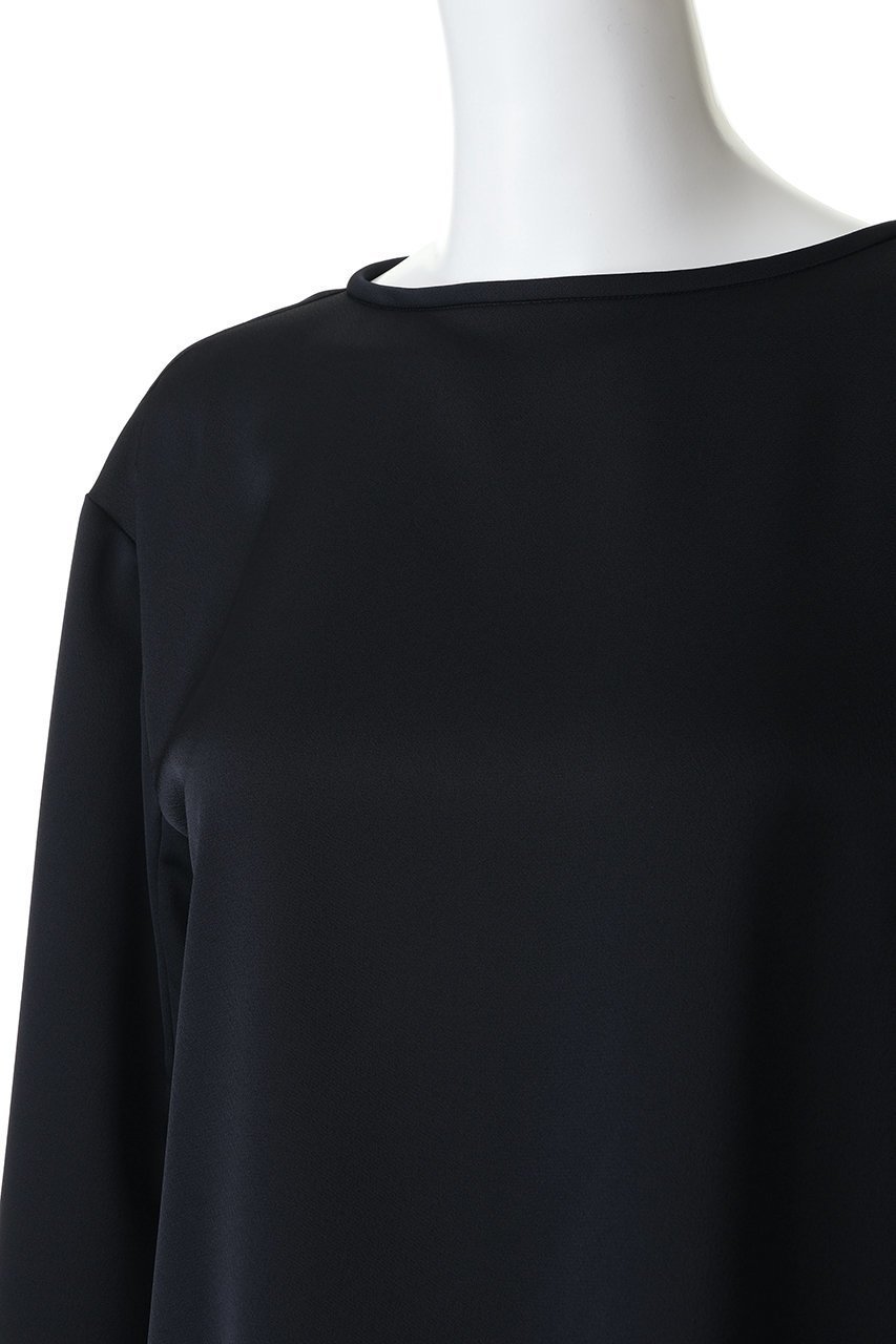 【デザイン ワークス/DESIGN WORKS】の【セットアップ対応】グレースボートネックブラウス 人気、トレンドファッション・服の通販 founy(ファニー) 　ファッション　Fashion　レディースファッション　Fashion for Women　トップス・カットソー　Cut & Sew Tops　シャツ・ブラウス・オフィスカジュアル　Elegant Blouses & Button-Ups　スリーブ　Sleeve, Long Sleeve / Short Sleeve　セットアップ　Set-Up, Coordinated Outfit　デコルテ　Décolleté, Neckline　ロング　Long, Long-Length　エレガント 上品　Elegant　other-5|ID: prp329100004904519 ipo3291000000036746638