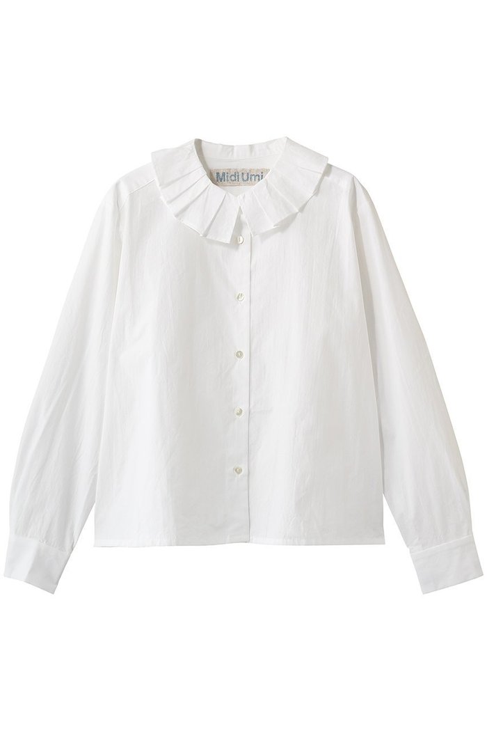 【ミディウミ/MidiUmi】のtuck collar shirt シャツ インテリア・キッズ・メンズ・レディースファッション・服の通販 founy(ファニー) https://founy.com/ ファッション Fashion レディースファッション Fashion for Women トップス・カットソー Cut & Sew Tops シャツ・ブラウス・オフィスカジュアル Elegant Blouses & Button-Ups おすすめ Recommended / Our Picks スリーブ Sleeve, Long Sleeve / Short Sleeve フェミニン Feminine, Girly フレア Flare, Flared ボックス Boxy, Box Shape ロング Long, Long-Length ワイド Wide, Wide Fit |ID: prp329100004904534 ipo3291000000036713152