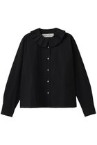 【ミディウミ/MidiUmi】のtuck collar shirt シャツ 人気、トレンドファッション・服の通販 founy(ファニー) ファッション Fashion レディースファッション Fashion for Women トップス・カットソー Cut & Sew Tops シャツ・ブラウス・オフィスカジュアル Elegant Blouses & Button-Ups おすすめ Recommended / Our Picks スリーブ Sleeve, Long Sleeve / Short Sleeve フェミニン Feminine, Girly フレア Flare, Flared ボックス Boxy, Box Shape ロング Long, Long-Length ワイド Wide, Wide Fit thumbnail black|ID: prp329100004904534 ipo3291000000036713156