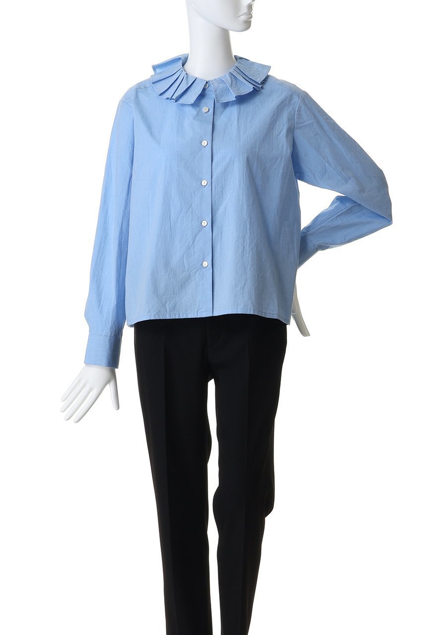 【ミディウミ/MidiUmi】のtuck collar shirt シャツ 人気、トレンドファッション・服の通販 founy(ファニー) 　ファッション　Fashion　レディースファッション　Fashion for Women　トップス・カットソー　Cut & Sew Tops　シャツ・ブラウス・オフィスカジュアル　Elegant Blouses & Button-Ups　おすすめ　Recommended / Our Picks　スリーブ　Sleeve, Long Sleeve / Short Sleeve　フェミニン　Feminine, Girly　フレア　Flare, Flared　ボックス　Boxy, Box Shape　ロング　Long, Long-Length　ワイド　Wide, Wide Fit　other-2|ID: prp329100004904534 ipo3291000000036746657