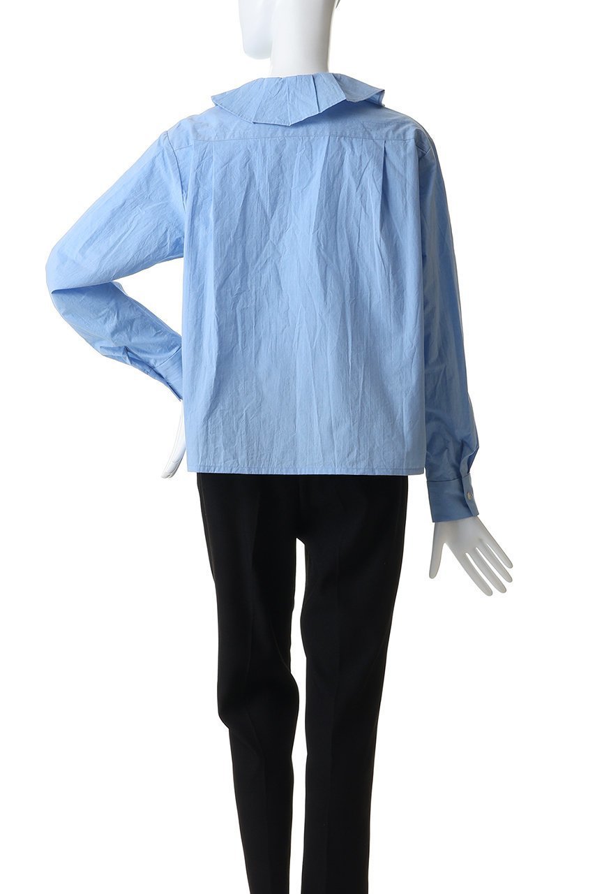 【ミディウミ/MidiUmi】のtuck collar shirt シャツ 人気、トレンドファッション・服の通販 founy(ファニー) 　ファッション　Fashion　レディースファッション　Fashion for Women　トップス・カットソー　Cut & Sew Tops　シャツ・ブラウス・オフィスカジュアル　Elegant Blouses & Button-Ups　おすすめ　Recommended / Our Picks　スリーブ　Sleeve, Long Sleeve / Short Sleeve　フェミニン　Feminine, Girly　フレア　Flare, Flared　ボックス　Boxy, Box Shape　ロング　Long, Long-Length　ワイド　Wide, Wide Fit　other-4|ID: prp329100004904534 ipo3291000000036746659