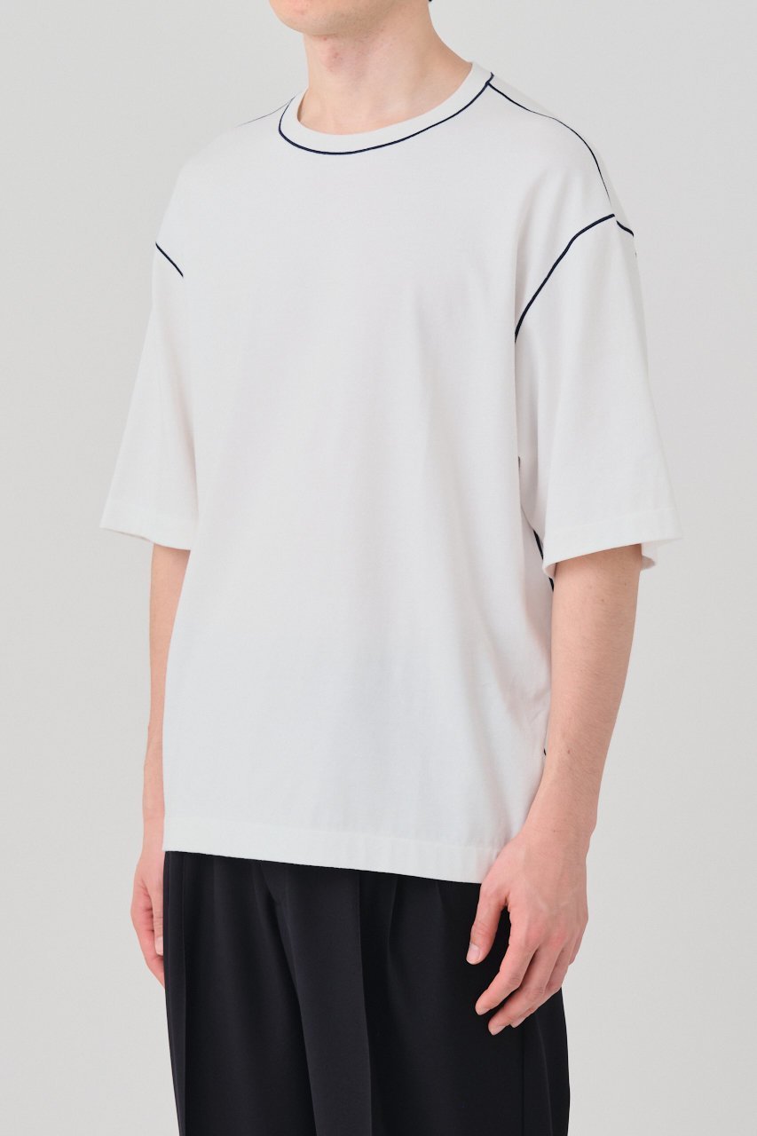 【グッド ピープル グッド ステッチング グッド プロダクト/GOOD PEOPLE GOOD STITCHING GOOD PRODUCT】の【UNISEX】カラーステッチ クルーネック ショートスリーブ Tシャツ 人気、トレンドファッション・服の通販 founy(ファニー) 　ファッション　Fashion　レディースファッション　Fashion for Women　トップス・カットソー　Cut & Sew Tops　シャツ・ブラウス・オフィスカジュアル　Elegant Blouses & Button-Ups　ロングTシャツ・Tシャツ　Longline T-Shirts & Tees　カットソー・ベーシックTシャツ　Cut-and-Sewn Tops / Stretch Tees & Basics　ユニセックス　Unisex, Genderless　ショート　Short, Short Length　スリーブ　Sleeve, Long Sleeve / Short Sleeve　レギュラー　Regular, Standard Fit　エレガント 上品　Elegant　other-7|ID: prp329100004904537 ipo3291000000036713176