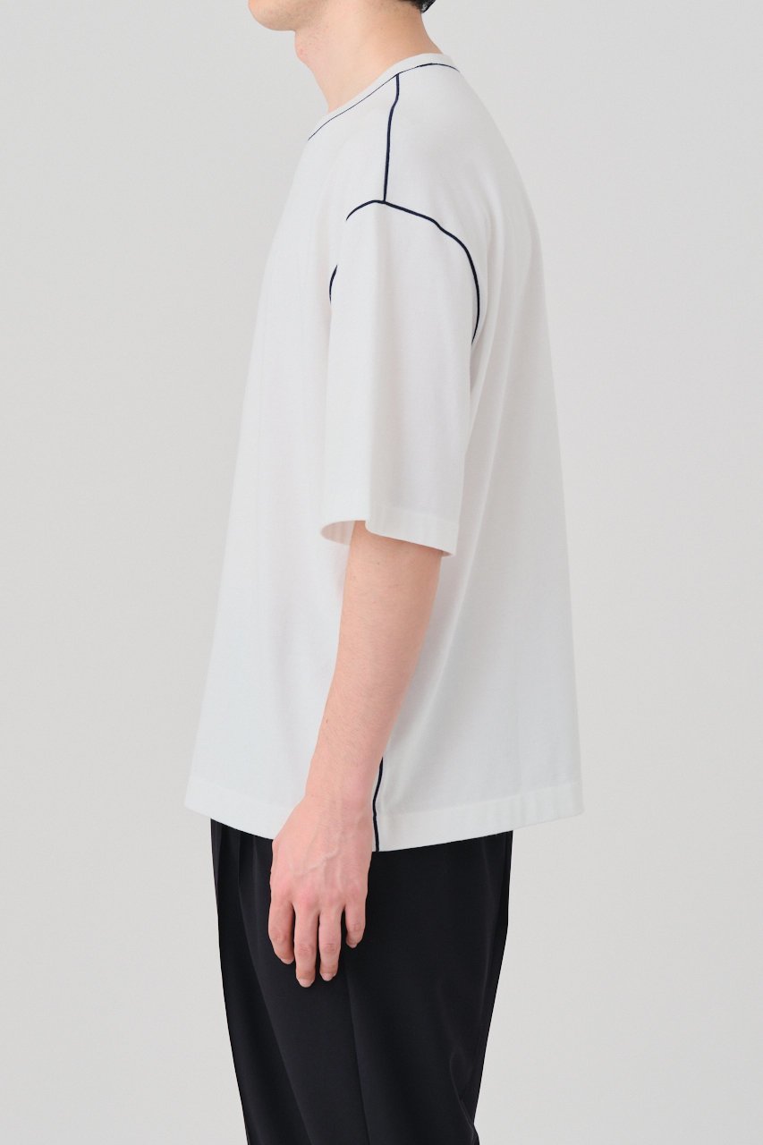 【グッド ピープル グッド ステッチング グッド プロダクト/GOOD PEOPLE GOOD STITCHING GOOD PRODUCT】の【UNISEX】カラーステッチ クルーネック ショートスリーブ Tシャツ 人気、トレンドファッション・服の通販 founy(ファニー) 　ファッション　Fashion　レディースファッション　Fashion for Women　トップス・カットソー　Cut & Sew Tops　シャツ・ブラウス・オフィスカジュアル　Elegant Blouses & Button-Ups　ロングTシャツ・Tシャツ　Longline T-Shirts & Tees　カットソー・ベーシックTシャツ　Cut-and-Sewn Tops / Stretch Tees & Basics　ユニセックス　Unisex, Genderless　ショート　Short, Short Length　スリーブ　Sleeve, Long Sleeve / Short Sleeve　レギュラー　Regular, Standard Fit　エレガント 上品　Elegant　other-8|ID: prp329100004904537 ipo3291000000036713177