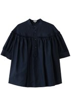 【サイ サイベーシックス/Scye SCYE BASICS】の60/1 Linen Cambric タックド ハーフスリーブ ブラウス 人気、トレンドファッション・服の通販 founy(ファニー) ファッション Fashion レディースファッション Fashion for Women トップス・カットソー Cut & Sew Tops シャツ・ブラウス・オフィスカジュアル Elegant Blouses & Button-Ups ショート Short, Short Length スリーブ Sleeve, Long Sleeve / Short Sleeve ハーフ Half, Half-Length リネン Linen, Linen Fabric thumbnail ダークネイビー|ID: prp329100004904562 ipo3291000000036713316