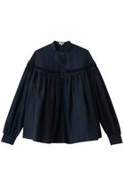 【サイ サイベーシックス/Scye SCYE BASICS】の60/1 Linen Cambric タックド ブラウス 人気、トレンドファッション・服の通販 founy(ファニー) ファッション Fashion レディースファッション Fashion for Women トップス・カットソー Cut & Sew Tops シャツ・ブラウス・オフィスカジュアル Elegant Blouses & Button-Ups スラックス Slacks, Dress Pants スリーブ Sleeve, Long Sleeve / Short Sleeve デニム Denim, Jeans Material フェミニン Feminine, Girly リネン Linen, Linen Fabric ロング Long, Long-Length thumbnail ダークネイビー|ID: prp329100004904564 ipo3291000000036713329