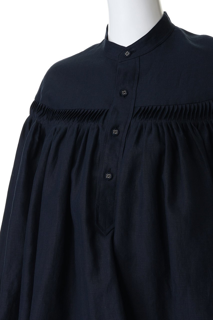 【サイ サイベーシックス/Scye SCYE BASICS】の60/1 Linen Cambric タックド ブラウス 人気、トレンドファッション・服の通販 founy(ファニー) 　ファッション　Fashion　レディースファッション　Fashion for Women　トップス・カットソー　Cut & Sew Tops　シャツ・ブラウス・オフィスカジュアル　Elegant Blouses & Button-Ups　スラックス　Slacks, Dress Pants　スリーブ　Sleeve, Long Sleeve / Short Sleeve　デニム　Denim, Jeans Material　フェミニン　Feminine, Girly　リネン　Linen, Linen Fabric　ロング　Long, Long-Length　other-5|ID: prp329100004904564 ipo3291000000036713336