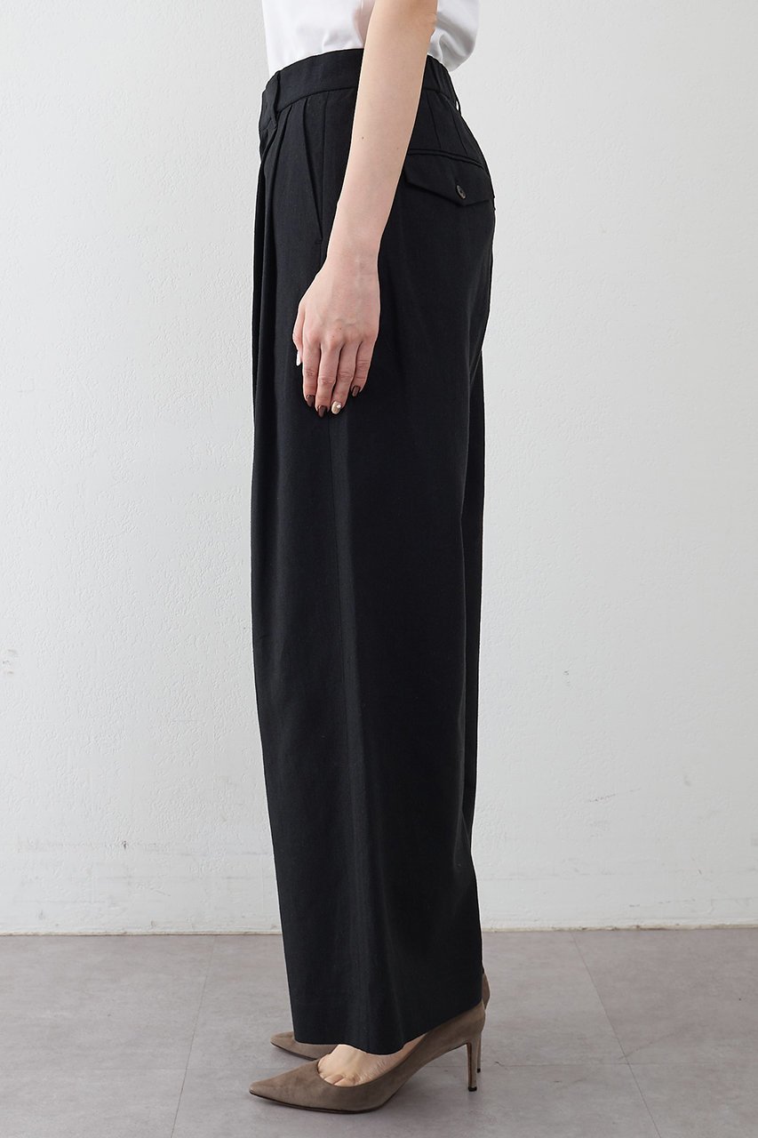 【ウィムガゼット/Whim Gazette】の【THE PAUSE】コットンリネンタックパンツ 人気、トレンドファッション・服の通販 founy(ファニー) ファッション Fashion レディースファッション Fashion for Women パンツ Pants & Trousers おすすめ Recommended / Our Picks シンプル Simple, Minimal スタイリッシュ Stylish, Fashionable セットアップ Set-Up, Coordinated Outfit ワイド Wide, Wide Fit 夏 Summer 定番 Standard, Basic Item 新作・新入荷 New Arrivals / New In 春 Spring S/S・春夏 SS, Spring/Summer, Warm Season other-7|ID: prp329100004904575 ipo3291000000036713427