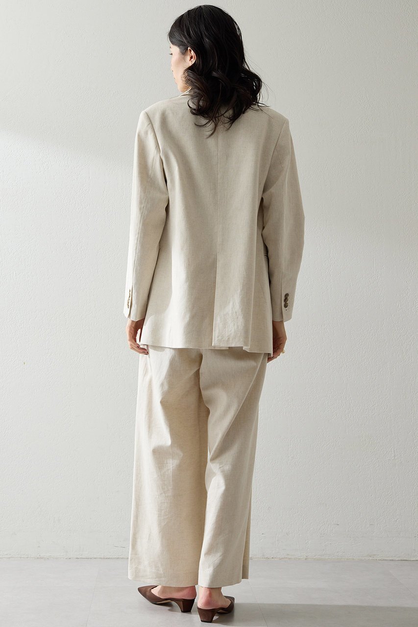 【ウィムガゼット/Whim Gazette】の【THE PAUSE】コットンリネンタックパンツ 人気、トレンドファッション・服の通販 founy(ファニー) ファッション Fashion レディースファッション Fashion for Women パンツ Pants & Trousers おすすめ Recommended / Our Picks シンプル Simple, Minimal スタイリッシュ Stylish, Fashionable セットアップ Set-Up, Coordinated Outfit ワイド Wide, Wide Fit 夏 Summer 定番 Standard, Basic Item 新作・新入荷 New Arrivals / New In 春 Spring S/S・春夏 SS, Spring/Summer, Warm Season other-3|ID: prp329100004904575 ipo3291000000036746693