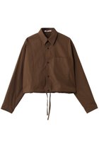 【マルティニーク/martinique】の【CURRENTAGE】タイプライターシャツブルゾン ブラウン|ID: prp329100004904578 ipo3291000000036713433