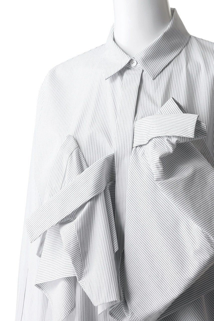 【エンフォルド/ENFOLD】のRECONSTRUCTION SHIRT 人気、トレンドファッション・服の通販 founy(ファニー) 　ファッション　Fashion　レディースファッション　Fashion for Women　トップス・カットソー　Cut & Sew Tops　シャツ・ブラウス・オフィスカジュアル　Elegant Blouses & Button-Ups　おすすめ　Recommended / Our Picks　シェイプ　Shape, Slim Fit　ストレート　Straight, Straight Cut　スリーブ　Sleeve, Long Sleeve / Short Sleeve　ブロード　Broadcloth, Fine Cotton　ロング　Long, Long-Length　other-5|ID: prp329100004904585 ipo3291000000036713467