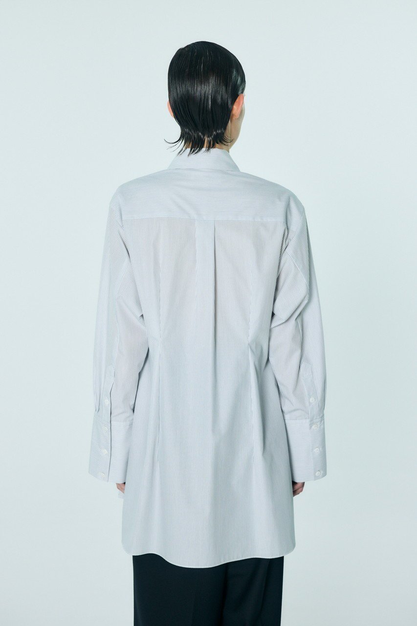 【エンフォルド/ENFOLD】のRECONSTRUCTION SHIRT 人気、トレンドファッション・服の通販 founy(ファニー) 　ファッション　Fashion　レディースファッション　Fashion for Women　トップス・カットソー　Cut & Sew Tops　シャツ・ブラウス・オフィスカジュアル　Elegant Blouses & Button-Ups　おすすめ　Recommended / Our Picks　シェイプ　Shape, Slim Fit　ストレート　Straight, Straight Cut　スリーブ　Sleeve, Long Sleeve / Short Sleeve　ブロード　Broadcloth, Fine Cotton　ロング　Long, Long-Length　other-8|ID: prp329100004904585 ipo3291000000036713471