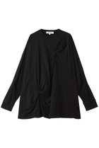 【エンフォルド/ENFOLD】のTWIST PULLOVER 人気、トレンドファッション・服の通販 founy(ファニー) ファッション Fashion レディースファッション Fashion for Women トップス・カットソー Cut & Sew Tops シャツ・ブラウス・オフィスカジュアル Elegant Blouses & Button-Ups カジュアルプルオーバー・ニットトップス Pullovers & Knit Tops / Casual Pullovers スリーブ Sleeve, Long Sleeve / Short Sleeve ベーシック Basic, Essential ロング Long, Long-Length 再入荷 Restock / Back in Stock thumbnail ブラック|ID: prp329100004904587 ipo3291000000036713476