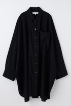 【エンフォルド/ENFOLD】のSUPER-WIDE BOX SHIRT 人気、トレンドファッション・服の通販 founy(ファニー) ファッション Fashion レディースファッション Fashion for Women トップス・カットソー Cut & Sew Tops シャツ・ブラウス・オフィスカジュアル Elegant Blouses & Button-Ups おすすめ Recommended / Our Picks シンプル Simple, Minimal スリーブ Sleeve, Long Sleeve / Short Sleeve ブロード Broadcloth, Fine Cotton ポケット Pocket, Pocket Detail ロング Long, Long-Length ワイド Wide, Wide Fit 羽織 Haori, Light Jacket thumbnail ブラック|ID: prp329100004904589 ipo3291000000036713485