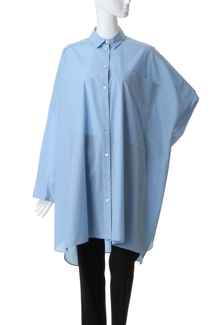 【エンフォルド/ENFOLD】のSUPER-WIDE BOX SHIRT 人気、トレンドファッション・服の通販 founy(ファニー) 　ファッション　Fashion　レディースファッション　Fashion for Women　トップス・カットソー　Cut & Sew Tops　シャツ・ブラウス・オフィスカジュアル　Elegant Blouses & Button-Ups　おすすめ　Recommended / Our Picks　シンプル　Simple, Minimal　スリーブ　Sleeve, Long Sleeve / Short Sleeve　ブロード　Broadcloth, Fine Cotton　ポケット　Pocket, Pocket Detail　ロング　Long, Long-Length　ワイド　Wide, Wide Fit　羽織　Haori, Light Jacket　other-2|ID: prp329100004904589 ipo3291000000036713488