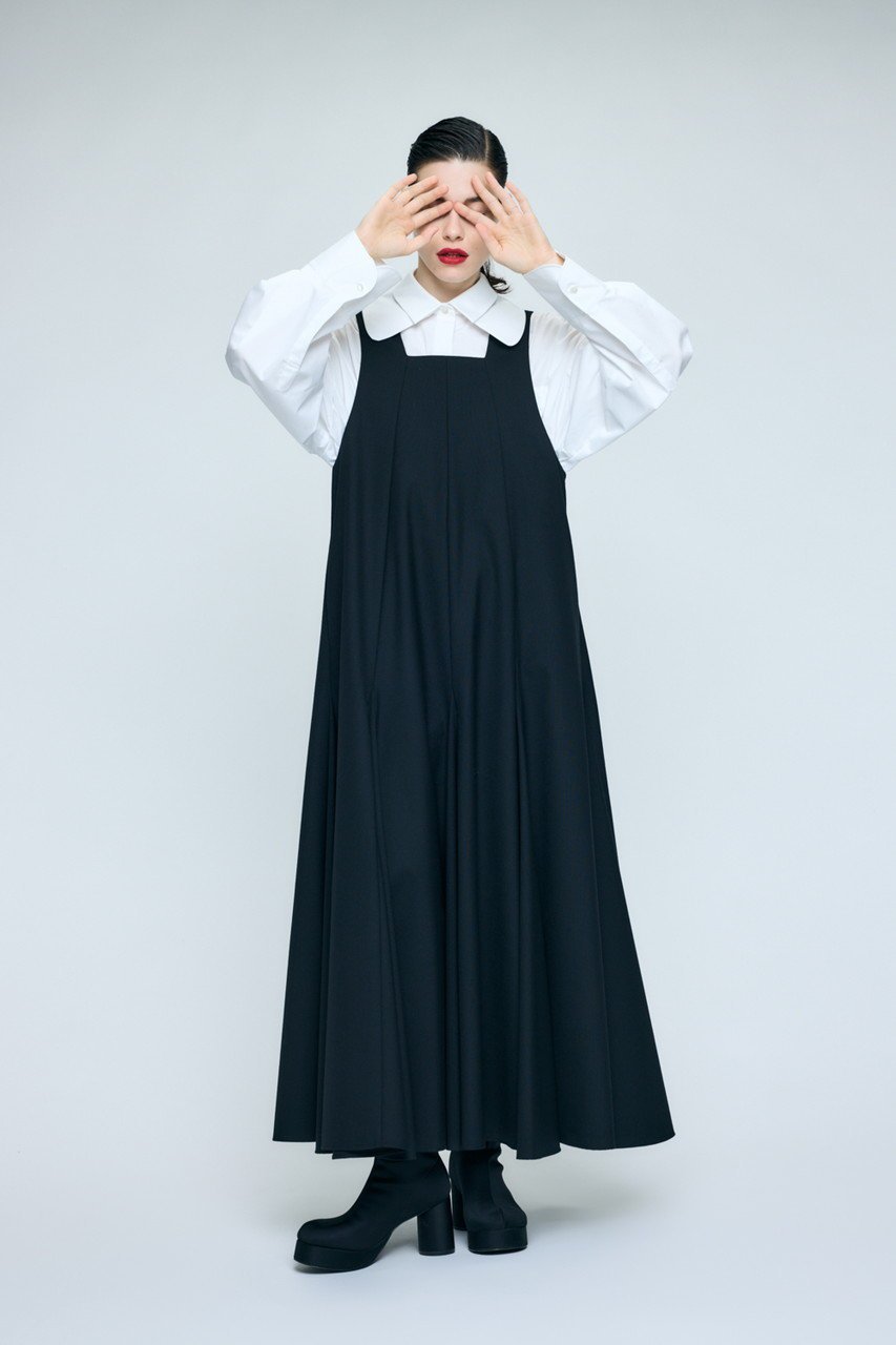 【エンフォルド/ENFOLD】のPANEL FLARE TANK-TOP DRESS 人気、トレンドファッション・服の通販 founy(ファニー) 　ファッション　Fashion　レディースファッション　Fashion for Women　ワンピース　Dresses　フォーマル・パーティードレス・結婚式用ドレス　Elegant & Casual Dresses　チュニック　Tunic Tops & Dresses　インナー　Innerwear　ジャケット　Jacket, Outerwear　タンク　Tank Top, Sleeveless Top　チュニック　Tunic, Long Top　ドレス　Dress, One-Piece　ハイネック　High Neck, Mock Neck　パターン　Pattern, Design Print　ベスト　Vest, Waistcoat　ロング　Long, Long-Length　エレガント 上品　Elegant　other-4|ID: prp329100004904594 ipo3291000000036713521