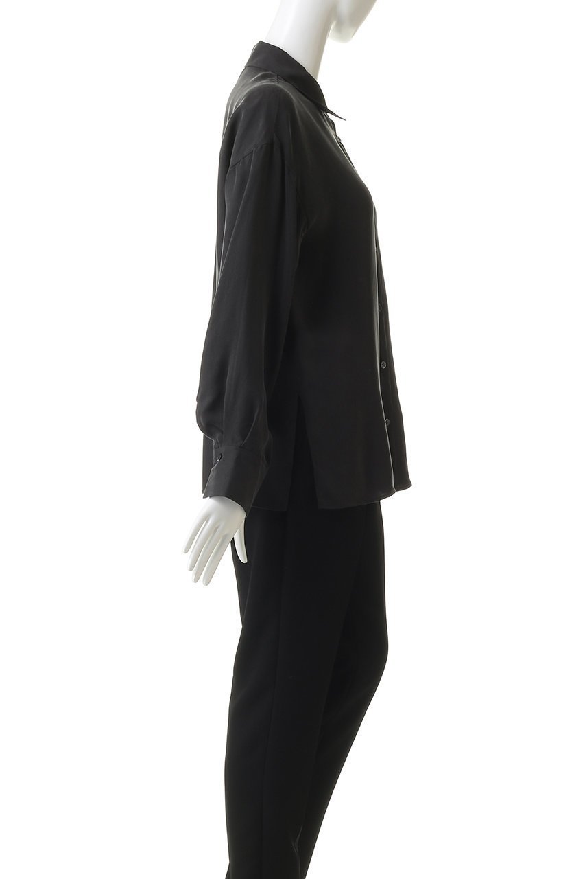 【プルミエ アロンディスモン/1er Arrondissement】のキュプラフィブリルレギュラーカラーシャツ 人気、トレンドファッション・服の通販 founy(ファニー) 　ファッション　Fashion　レディースファッション　Fashion for Women　トップス・カットソー　Cut & Sew Tops　シャツ・ブラウス・オフィスカジュアル　Elegant Blouses & Button-Ups　とろみ　Fluid, Flowy Fabric　カシュクール　Wrap Design　キュプラ　Cupro, Eco Fabric　シンプル　Simple, Minimal　スリーブ　Sleeve, Long Sleeve / Short Sleeve　リュクス　Luxury, Elegant, High-End, Chic　ロング　Long, Long-Length　エレガント 上品　Elegant　other-3|ID: prp329100004904597 ipo3291000000036713533