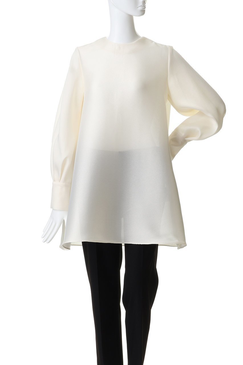 【エムフィル/M Fil】のシルキーWクロス ロングブラウス 人気、トレンドファッション・服の通販 founy(ファニー) 　ファッション　Fashion　レディースファッション　Fashion for Women　トップス・カットソー　Cut & Sew Tops　シャツ・ブラウス・オフィスカジュアル　Elegant Blouses & Button-Ups　エアリー　Airy Texture　カフス　Cuff Design　シルク　Silk, 100% Silk　スリーブ　Sleeve, Long Sleeve / Short Sleeve　フォルム　Silhouette, Form　ランダム　Random, Irregular　ロング　Long, Long-Length　other-2|ID: prp329100004904608 ipo3291000000036733364
