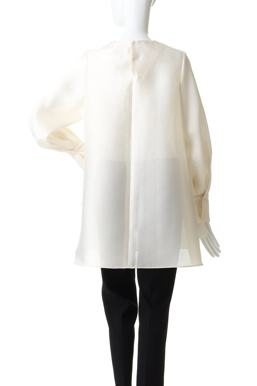 【エムフィル/M Fil】のシルキーWクロス ロングブラウス 人気、トレンドファッション・服の通販 founy(ファニー) 　ファッション　Fashion　レディースファッション　Fashion for Women　トップス・カットソー　Cut & Sew Tops　シャツ・ブラウス・オフィスカジュアル　Elegant Blouses & Button-Ups　エアリー　Airy Texture　カフス　Cuff Design　シルク　Silk, 100% Silk　スリーブ　Sleeve, Long Sleeve / Short Sleeve　フォルム　Silhouette, Form　ランダム　Random, Irregular　ロング　Long, Long-Length　other-4|ID: prp329100004904608 ipo3291000000036733366