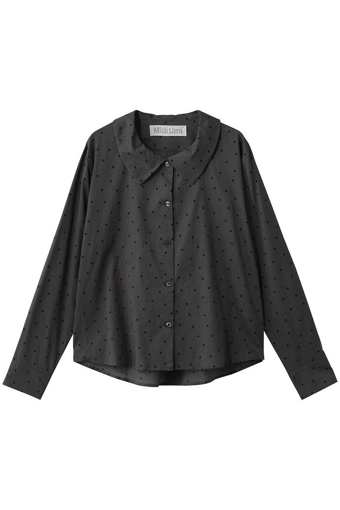 【ミディウミ/MidiUmi】のflat collar dots shirt シャツ インテリア・キッズ・メンズ・レディースファッション・服の通販 founy(ファニー) https://founy.com/ ファッション Fashion レディースファッション Fashion for Women トップス・カットソー Cut & Sew Tops シャツ・ブラウス・オフィスカジュアル Elegant Blouses & Button-Ups シアー Sheer, See-Through スリーブ Sleeve, Long Sleeve / Short Sleeve ドット Polka Dot, Dot Pattern フェミニン Feminine, Girly ロング Long, Long-Length |ID: prp329100004904616 ipo3291000000036713684