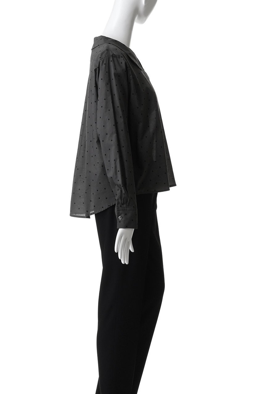 【ミディウミ/MidiUmi】のflat collar dots shirt シャツ 人気、トレンドファッション・服の通販 founy(ファニー) 　ファッション　Fashion　レディースファッション　Fashion for Women　トップス・カットソー　Cut & Sew Tops　シャツ・ブラウス・オフィスカジュアル　Elegant Blouses & Button-Ups　シアー　Sheer, See-Through　スリーブ　Sleeve, Long Sleeve / Short Sleeve　ドット　Polka Dot, Dot Pattern　フェミニン　Feminine, Girly　ロング　Long, Long-Length　other-3|ID: prp329100004904616 ipo3291000000036713688