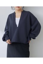 【ウィムガゼット/Whim Gazette】のスウェットVネックプルオーバー2 チャコールグレー|ID: prp329100004904617 ipo3291000000036713696