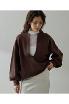 【ウィムガゼット/Whim Gazette】のスウェットVネックプルオーバー2 ブラウン|ID: prp329100004904617 ipo3291000000036713698