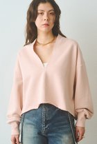 【ウィムガゼット/Whim Gazette】のスウェットVネックプルオーバー2 ベビーピンク|ID: prp329100004904617 ipo3291000000036713702