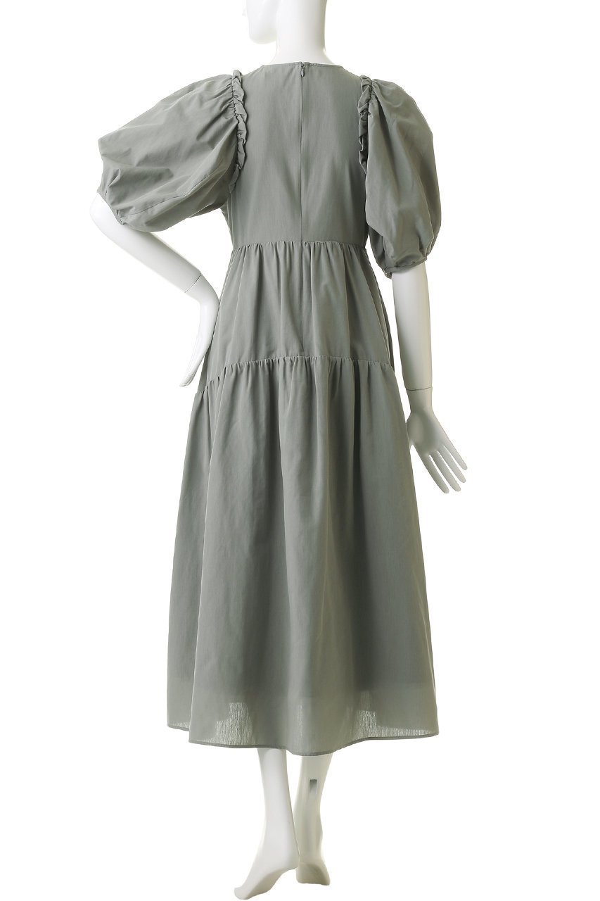 【クラネ/CLANE】のBUBBLE FRILL ONEPIECE ワンピース 人気、トレンドファッション・服の通販 founy(ファニー) 　ファッション　Fashion　レディースファッション　Fashion for Women　ワンピース　Dresses　チュニック　Tunic Tops & Dresses　スリーブ　Sleeve, Long Sleeve / Short Sleeve　チュニック　Tunic, Long Top　バルーン　Balloon, Balloon Silhouette　パーティ　Party, Party Style　フリル　Frill, Ruffle　ロング　Long, Long-Length　other-4|ID: prp329100004904635 ipo3291000000036733374