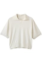 【フジ/FUJI】のSILK CASHMERE S/S SKIPPER POLO 人気、トレンドファッション・服の通販 founy(ファニー) ファッション Fashion レディースファッション Fashion for Women トップス・カットソー Cut & Sew Tops シャツ・ブラウス・オフィスカジュアル Elegant Blouses & Button-Ups ロングTシャツ・Tシャツ Longline T-Shirts & Tees カットソー・ベーシックTシャツ Cut-and-Sewn Tops / Stretch Tees & Basics ショート Short, Short Length シルク Silk, 100% Silk スキッパー Skipper, Open Collar スリーブ Sleeve, Long Sleeve / Short Sleeve 夏 Summer S/S・春夏 SS, Spring/Summer, Warm Season thumbnail OFF WHITE|ID: prp329100004904642 ipo3291000000036713866