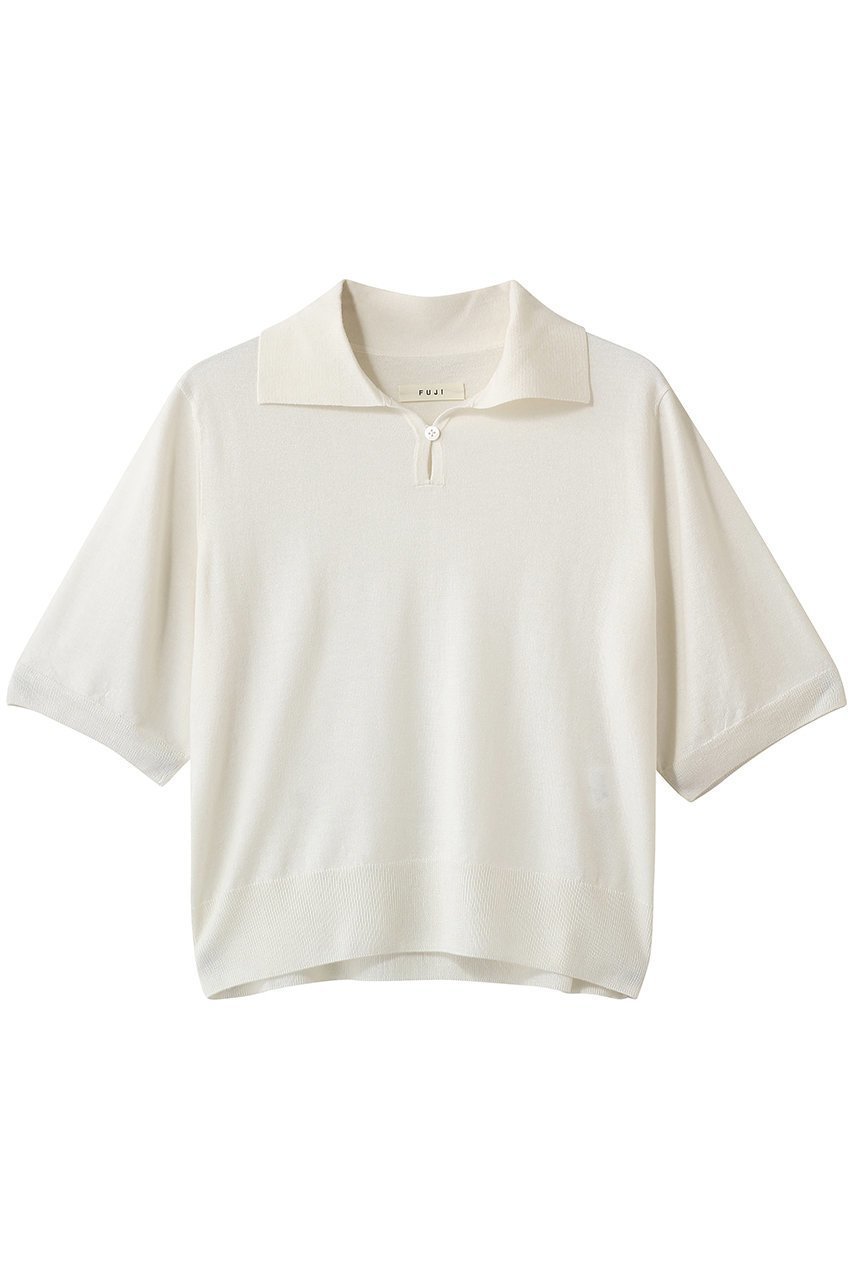 【フジ/FUJI】のSILK CASHMERE S/S SKIPPER POLO インテリア・キッズ・メンズ・レディースファッション・服の通販 founy(ファニー) ファッション Fashion レディースファッション Fashion for Women トップス・カットソー Cut & Sew Tops シャツ・ブラウス・オフィスカジュアル Elegant Blouses & Button-Ups ロングTシャツ・Tシャツ Longline T-Shirts & Tees カットソー・ベーシックTシャツ Cut-and-Sewn Tops / Stretch Tees & Basics ショート Short, Short Length シルク Silk, 100% Silk スキッパー Skipper, Open Collar スリーブ Sleeve, Long Sleeve / Short Sleeve 夏 Summer S/S・春夏 SS, Spring/Summer, Warm Season OFF WHITE|ID: prp329100004904642 ipo3291000000036713866