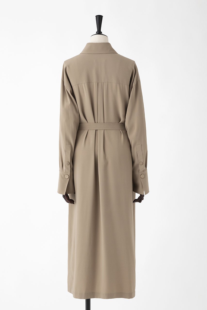 【オーヴィル/EAUVIRE】のウォッシャブルシルクシャツドレス 人気、トレンドファッション・服の通販 founy(ファニー) 　ファッション　Fashion　レディースファッション　Fashion for Women　ワンピース　Dresses　フォーマル・パーティードレス・結婚式用ドレス　Elegant & Casual Dresses　チュニック　Tunic Tops & Dresses　おすすめ　Recommended / Our Picks　サテン　Satin, Glossy Fabric　シルク　Silk, 100% Silk　チュニック　Tunic, Long Top　ドレス　Dress, One-Piece　フラップ　Flap, Flap Pocket　フロント　Front, Front Design　ポケット　Pocket, Pocket Detail　ロング　Long, Long-Length　再入荷　Restock / Back in Stock　定番　Standard, Basic Item　other-3|ID: prp329100004904660 ipo3291000000036714004