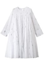 【ヌキテパ/NE QUITTEZ PAS】のCotton Voile Foil Flower Print ティアード ミドル レングスドレス 人気、トレンドファッション・服の通販 founy(ファニー) ファッション Fashion レディースファッション Fashion for Women ワンピース Dresses フォーマル・パーティードレス・結婚式用ドレス Elegant & Casual Dresses チュニック Tunic Tops & Dresses スニーカー Sneakers, Trainers チュニック Tunic, Long Top ティアード Tiered, Tiered Style ドレス Dress, One-Piece フェミニン Feminine, Girly フラワー Flower, Floral プリント Print, Printed Pattern ミドル Middle Length, Mid Height リュクス Luxury, Elegant, High-End, Chic ロング Long, Long-Length エレガント 上品 Elegant thumbnail ホワイト|ID: prp329100004904665 ipo3291000000036714049