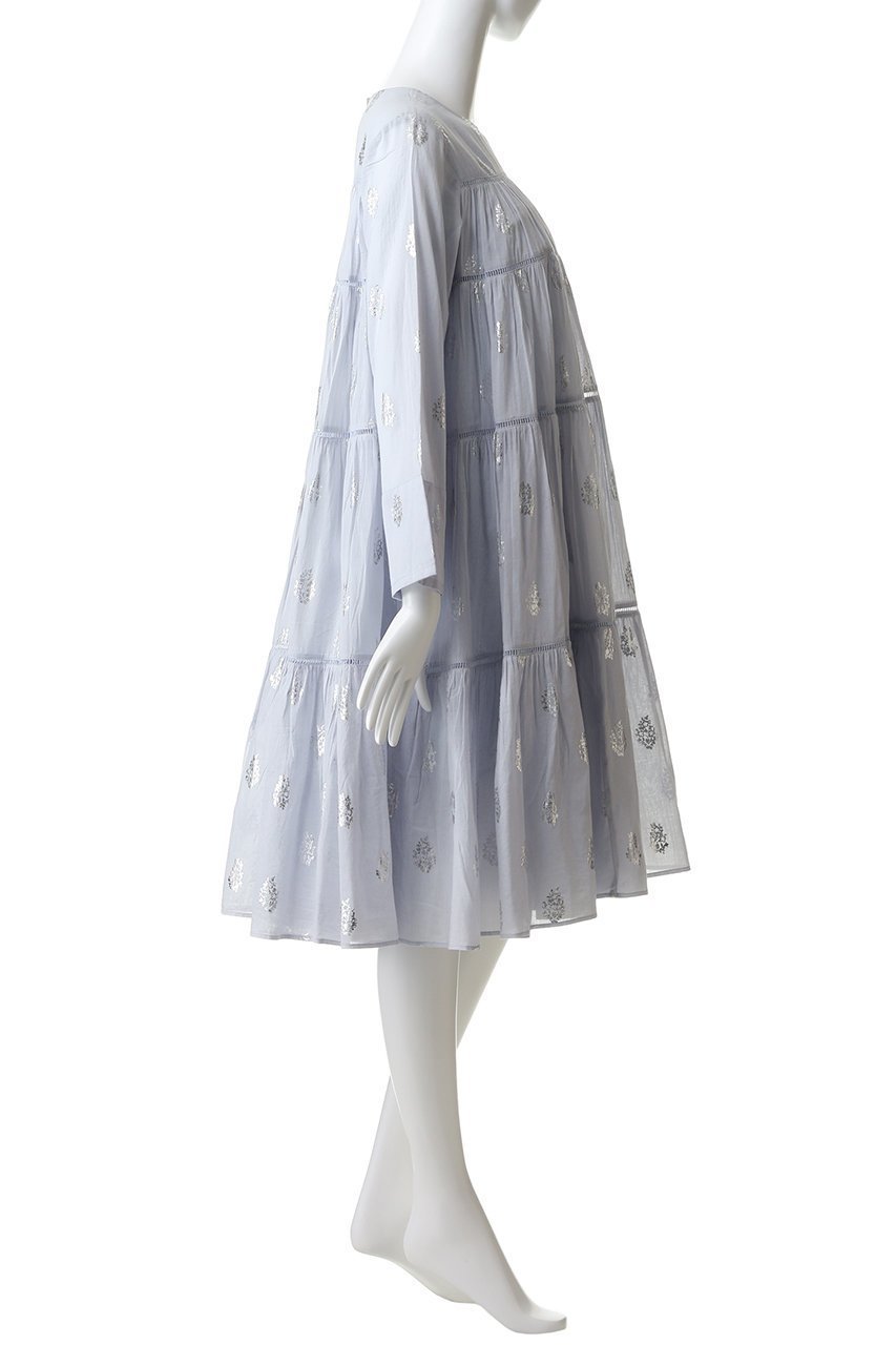 【ヌキテパ/NE QUITTEZ PAS】のCotton Voile Foil Flower Print ティアード ミドル レングスドレス 人気、トレンドファッション・服の通販 founy(ファニー) ファッション Fashion レディースファッション Fashion for Women ワンピース Dresses フォーマル・パーティードレス・結婚式用ドレス Elegant & Casual Dresses チュニック Tunic Tops & Dresses スニーカー Sneakers, Trainers チュニック Tunic, Long Top ティアード Tiered, Tiered Style ドレス Dress, One-Piece フェミニン Feminine, Girly フラワー Flower, Floral プリント Print, Printed Pattern ミドル Middle Length, Mid Height リュクス Luxury, Elegant, High-End, Chic ロング Long, Long-Length エレガント 上品 Elegant other-3|ID: prp329100004904665 ipo3291000000036714053