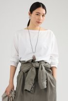 【カオス/Chaos】のクロスコットンカットソー 人気、トレンドファッション・服の通販 founy(ファニー) ファッション Fashion レディースファッション Fashion for Women トップス・カットソー Cut & Sew Tops シャツ・ブラウス・オフィスカジュアル Elegant Blouses & Button-Ups ロングTシャツ・Tシャツ Longline T-Shirts & Tees カットソー・ベーシックTシャツ Cut-and-Sewn Tops / Stretch Tees & Basics 春 Spring カットソー Cut and Sewn Top コクーン Cocoon, Cocoon Silhouette シンプル Simple, Minimal スリーブ Sleeve, Long Sleeve / Short Sleeve ロング Long, Long-Length 夏 Summer エレガント 上品 Elegant thumbnail ホワイト|ID: prp329100004904671 ipo3291000000036714102