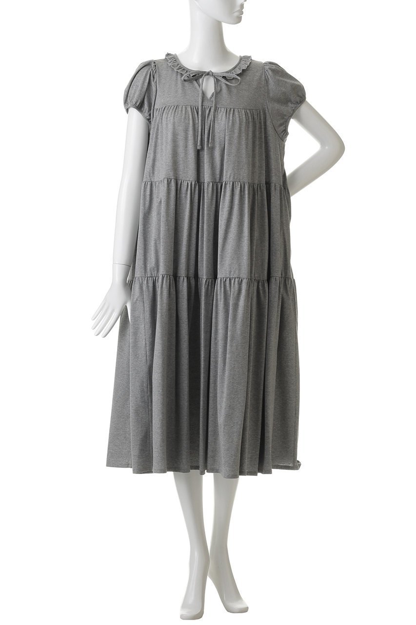 【ビリティス ディセッタン/Bilitis dix-sept ans】のティアードドレス 人気、トレンドファッション・服の通販 founy(ファニー) 　ファッション　Fashion　レディースファッション　Fashion for Women　ワンピース　Dresses　フォーマル・パーティードレス・結婚式用ドレス　Elegant & Casual Dresses　チュニック　Tunic Tops & Dresses　チュニック　Tunic, Long Top　ドレス　Dress, One-Piece　フリル　Frill, Ruffle　リボン　Ribbon, Bow　ロング　Long, Long-Length　other-2|ID: prp329100004904673 ipo3291000000036714147