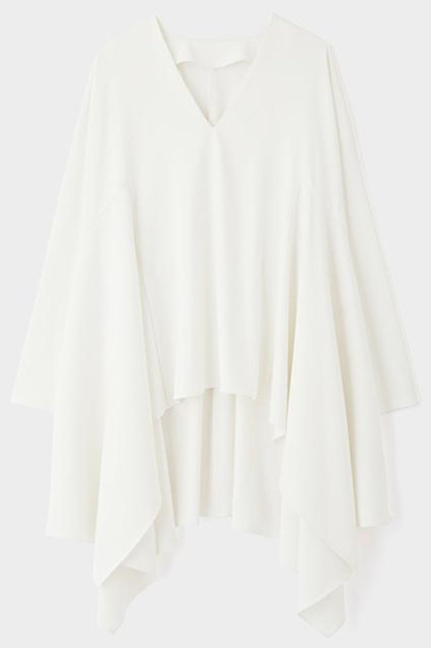 【ル フィル/LE PHIL】の2WAYツイルイレギュラーヘムブラウス インテリア・キッズ・メンズ・レディースファッション・服の通販 founy(ファニー) 　ファッション　Fashion　レディースファッション　Fashion for Women　トップス・カットソー　Cut & Sew Tops　シャツ・ブラウス・オフィスカジュアル　Elegant Blouses & Button-Ups　おすすめ　Recommended / Our Picks　イレギュラーヘム　Irregular Hem　スリーブ　Sleeve, Long Sleeve / Short Sleeve　ドレープ　Drape, Draping Fabric　ビッグ　Big, Oversized　ロング　Long, Long-Length　定番　Standard, Basic Item　ビジネス 仕事 通勤　Business / Work / Commuting　ホワイト|ID: prp329100004904684 ipo3291000000036714250