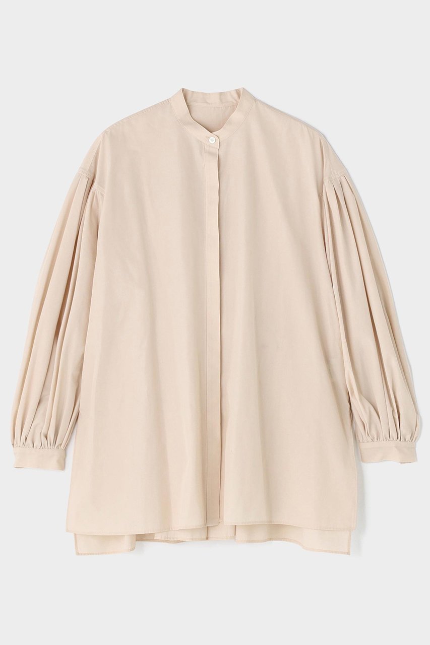 【ル フィル/LE PHIL】のタイプライターギャザーブラウス インテリア・キッズ・メンズ・レディースファッション・服の通販 founy(ファニー) 　ファッション　Fashion　レディースファッション　Fashion for Women　トップス・カットソー　Cut & Sew Tops　シャツ・ブラウス・オフィスカジュアル　Elegant Blouses & Button-Ups　おすすめ　Recommended / Our Picks　ギャザー　Gathered, Ruffled　スリット　Slit, Slit Detail　スリーブ　Sleeve, Long Sleeve / Short Sleeve　バランス　Balance, Style Balance　ブロード　Broadcloth, Fine Cotton　ベスト　Vest, Waistcoat　ヨーク　Yoke, Yoke Design　リラックス　Relax, Relaxed Fit　ロング　Long, Long-Length　ベージュ|ID: prp329100004904693 ipo3291000000036714336