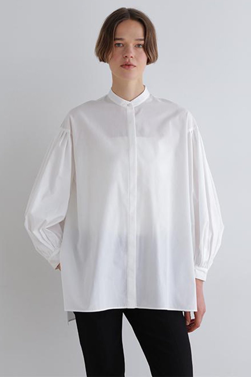 【ル フィル/LE PHIL】のタイプライターギャザーブラウス 人気、トレンドファッション・服の通販 founy(ファニー) 　ファッション　Fashion　レディースファッション　Fashion for Women　トップス・カットソー　Cut & Sew Tops　シャツ・ブラウス・オフィスカジュアル　Elegant Blouses & Button-Ups　おすすめ　Recommended / Our Picks　ギャザー　Gathered, Ruffled　スリット　Slit, Slit Detail　スリーブ　Sleeve, Long Sleeve / Short Sleeve　バランス　Balance, Style Balance　ブロード　Broadcloth, Fine Cotton　ベスト　Vest, Waistcoat　ヨーク　Yoke, Yoke Design　リラックス　Relax, Relaxed Fit　ロング　Long, Long-Length　other-2|ID: prp329100004904693 ipo3291000000036714338