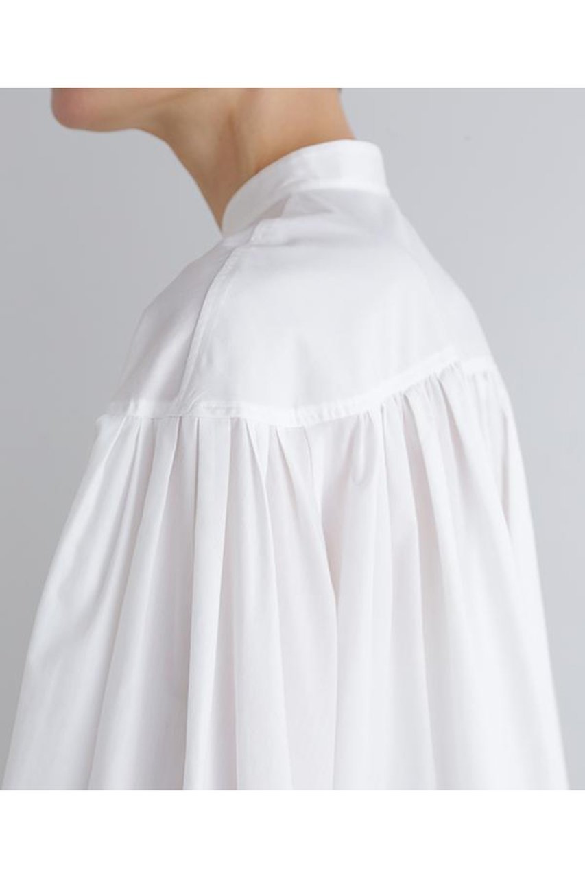 【ル フィル/LE PHIL】のタイプライターギャザーブラウス 人気、トレンドファッション・服の通販 founy(ファニー) 　ファッション　Fashion　レディースファッション　Fashion for Women　トップス・カットソー　Cut & Sew Tops　シャツ・ブラウス・オフィスカジュアル　Elegant Blouses & Button-Ups　おすすめ　Recommended / Our Picks　ギャザー　Gathered, Ruffled　スリット　Slit, Slit Detail　スリーブ　Sleeve, Long Sleeve / Short Sleeve　バランス　Balance, Style Balance　ブロード　Broadcloth, Fine Cotton　ベスト　Vest, Waistcoat　ヨーク　Yoke, Yoke Design　リラックス　Relax, Relaxed Fit　ロング　Long, Long-Length　other-8|ID: prp329100004904693 ipo3291000000036714344