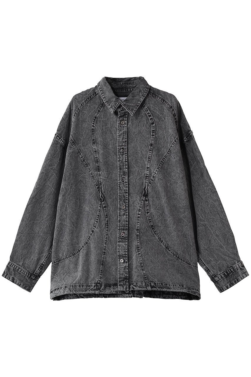 【メゾンスペシャル/MAISON SPECIAL】の【UNISEX】デニム カーブ切替シャツブルゾン インテリア・キッズ・メンズ・レディースファッション・服の通販 founy(ファニー) ファッション Fashion レディースファッション Fashion for Women アウター Coat / Outerwear Collection ブルゾンジャケット・スポーティアウター Blouson Jackets トップス・カットソー Cut & Sew Tops シャツ・ブラウス・オフィスカジュアル Elegant Blouses & Button-Ups ユニセックス Unisex, Genderless ショルダー Shoulder, Shoulder Strap スリーブ Sleeve, Long Sleeve / Short Sleeve デニム Denim, Jeans Material ドロップ Drop Shoulder, Dropped Style ブルゾン Blouson, Bomber Jacket ロング Long, Long-Length 切替 Switching, Contrast Panel WHT(ホワイト)|ID: prp329100004904701 ipo3291000000036714447