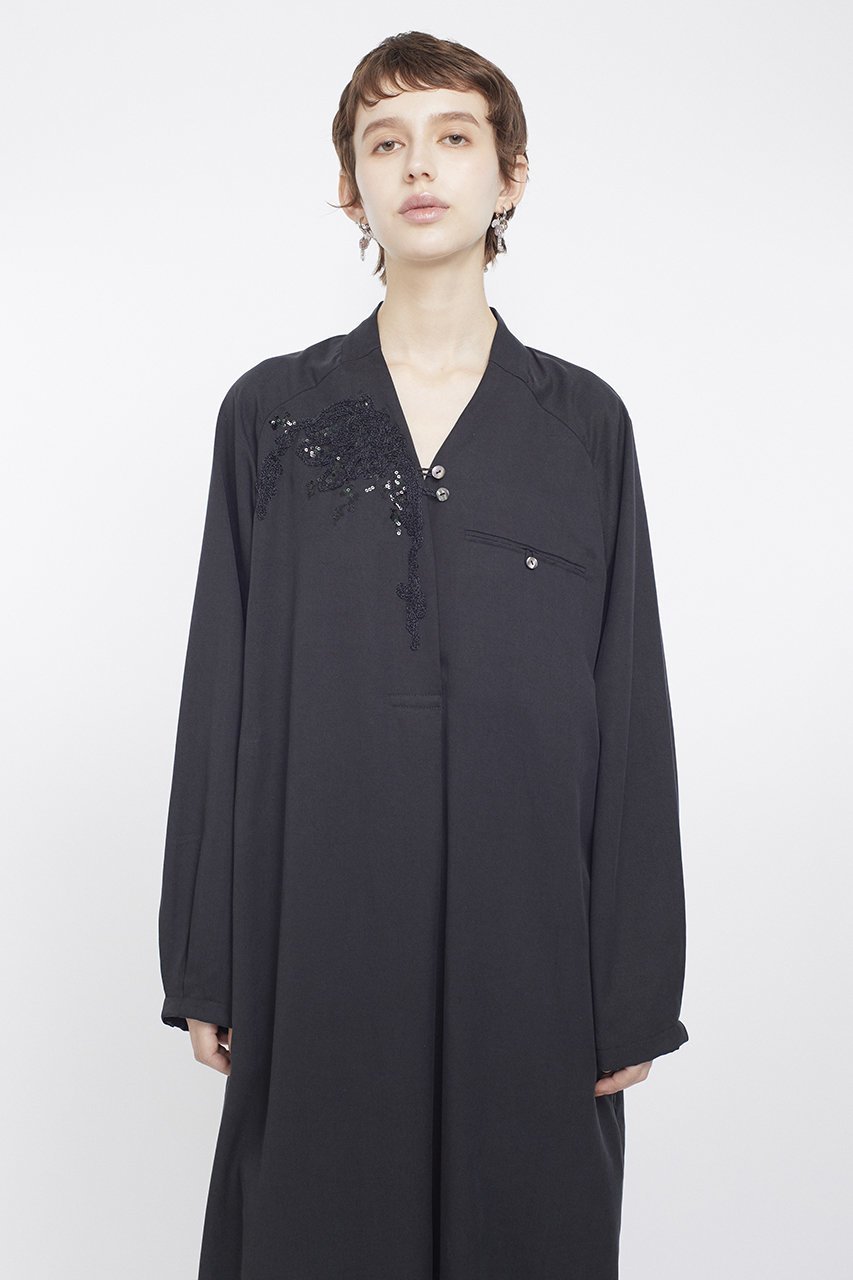 【ミューラル/MURRAL】のVeil エンブロイダード ドレス 人気、トレンドファッション・服の通販 founy(ファニー) 　ファッション　Fashion　レディースファッション　Fashion for Women　ワンピース　Dresses　フォーマル・パーティードレス・結婚式用ドレス　Elegant & Casual Dresses　チュニック　Tunic Tops & Dresses　オケージョン　Occasion Wear　クラシカル　Classical, Vintage-Inspired　スパンコール　Sequins, Sequin Embellishment　チュニック　Tunic, Long Top　ドレス　Dress, One-Piece　ドレープ　Drape, Draping Fabric　モチーフ　Motif, Design Theme　ロング　Long, Long-Length　other-8|ID: prp329100004904709 ipo3291000000036746729