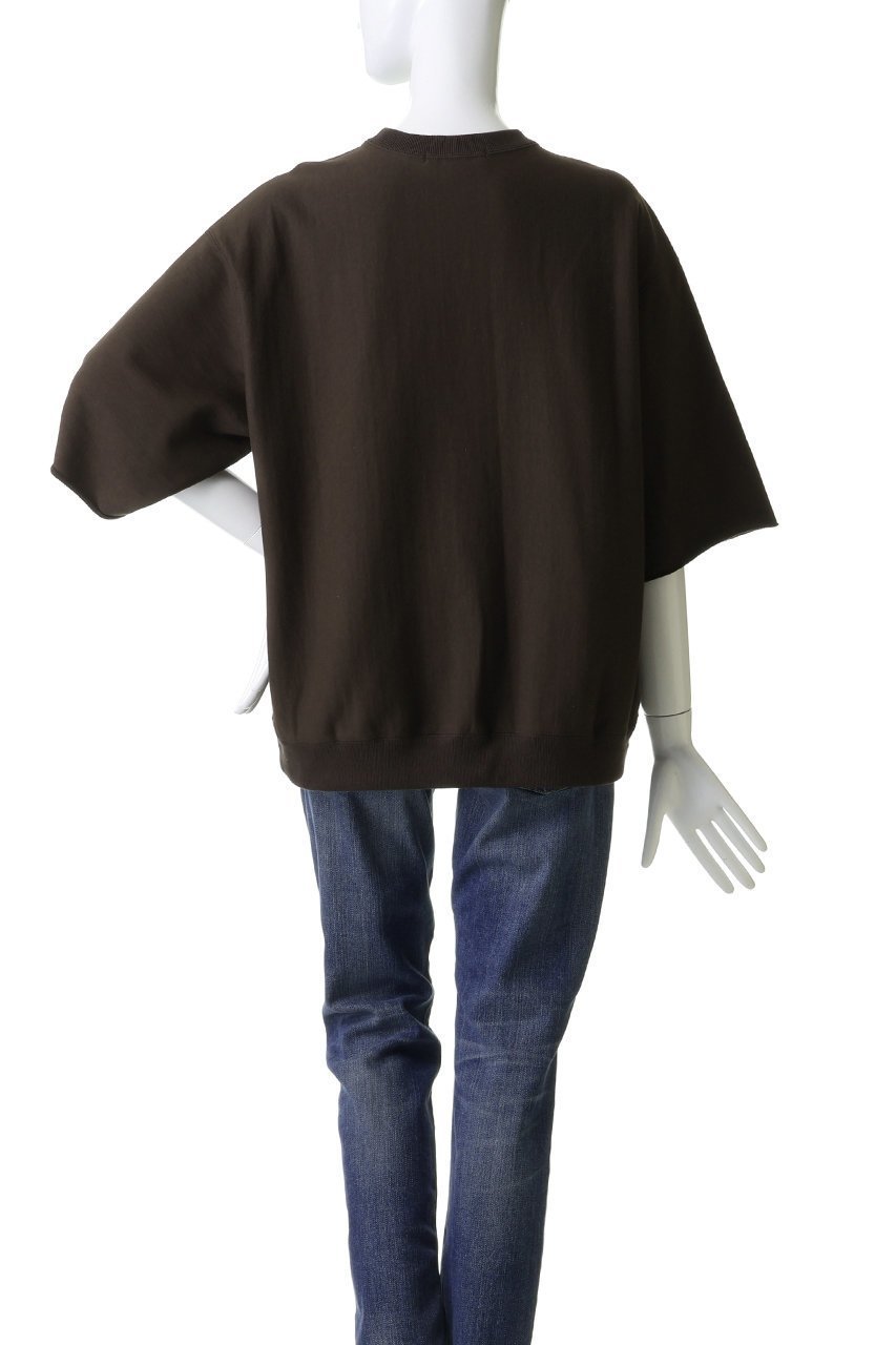 【アメリカーナ/Americana】の【ELLE SHOP限定】ハーフスリーブスウェット 人気、トレンドファッション・服の通販 founy(ファニー) 　ファッション　Fashion　レディースファッション　Fashion for Women　トップス・カットソー　Cut & Sew Tops　シャツ・ブラウス・オフィスカジュアル　Elegant Blouses & Button-Ups　レディースパーカー・カジュアルフーディー　Casual Hoodies & Sweatshirts　ロングTシャツ・Tシャツ　Longline T-Shirts & Tees　スウェット・クルーネックトップス　Sweatshirts & Crewnecks / Relaxed Fit Sweat Tops　カットソー・ベーシックTシャツ　Cut-and-Sewn Tops / Stretch Tees & Basics　おすすめ　Recommended / Our Picks　ショート　Short, Short Length　スリーブ　Sleeve, Long Sleeve / Short Sleeve　デニム　Denim, Jeans Material　バランス　Balance, Style Balance　フォルム　Silhouette, Form　フレア　Flare, Flared　プリーツ　Pleats, Pleated　ワイド　Wide, Wide Fit　other-4|ID: prp329100004904710 ipo3291000000036714583