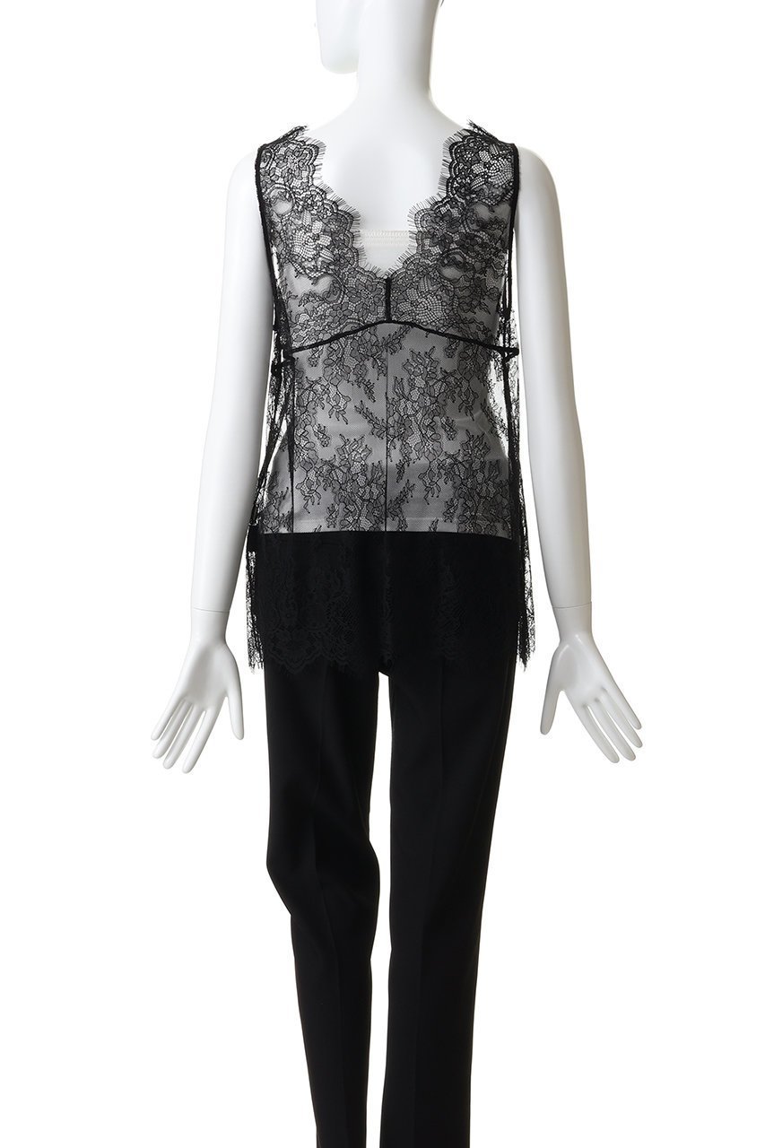 【カオス/Chaos】のマチュータンク 人気、トレンドファッション・服の通販 founy(ファニー) 　ファッション　Fashion　レディースファッション　Fashion for Women　トップス・カットソー　Cut & Sew Tops　キャミソール&ノースリーブ　Camisoles & Sleeveless Tops　シャツ・ブラウス・オフィスカジュアル　Elegant Blouses & Button-Ups　ロングTシャツ・Tシャツ　Longline T-Shirts & Tees　カットソー・ベーシックTシャツ　Cut-and-Sewn Tops / Stretch Tees & Basics　インナー　Innerwear　キャミソール　Camisole, Spaghetti Strap Top　スカラップ　Scallop, Scalloped Edge　タンク　Tank Top, Sleeveless Top　モチーフ　Motif, Design Theme　レース　Lace, Lace Fabric　other-4|ID: prp329100004904713 ipo3291000000036733415