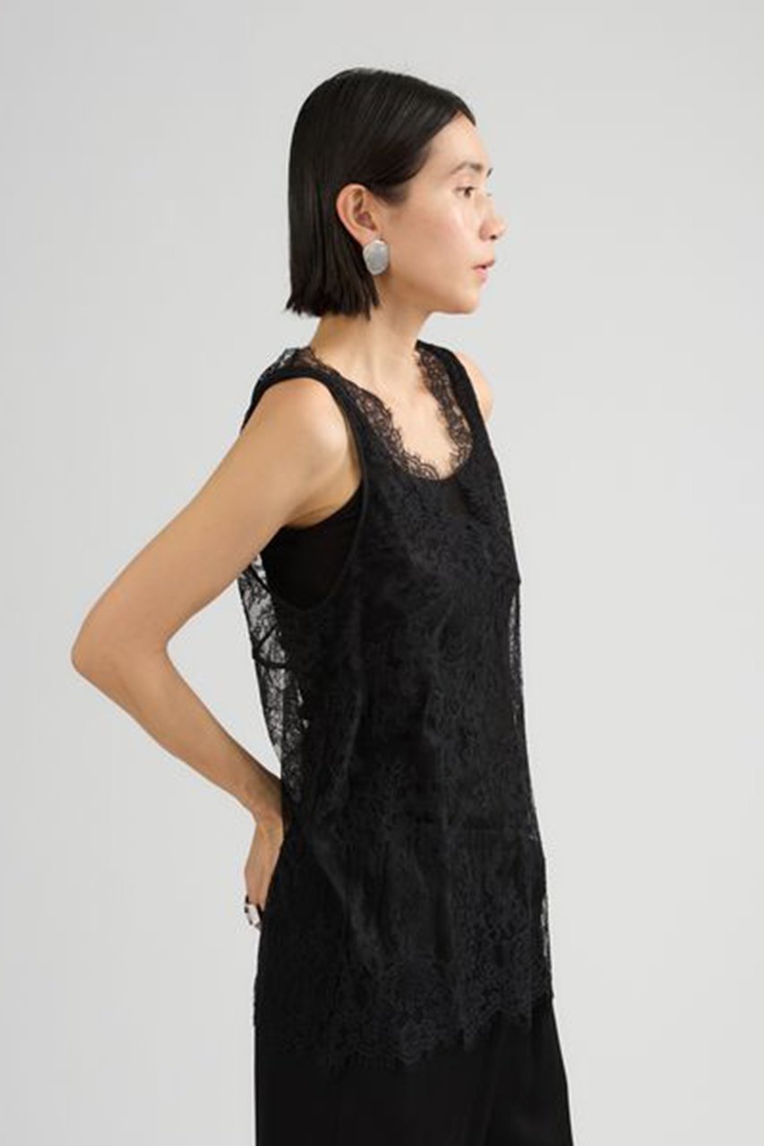 【カオス/Chaos】のマチュータンク 人気、トレンドファッション・服の通販 founy(ファニー) 　ファッション　Fashion　レディースファッション　Fashion for Women　トップス・カットソー　Cut & Sew Tops　キャミソール&ノースリーブ　Camisoles & Sleeveless Tops　シャツ・ブラウス・オフィスカジュアル　Elegant Blouses & Button-Ups　ロングTシャツ・Tシャツ　Longline T-Shirts & Tees　カットソー・ベーシックTシャツ　Cut-and-Sewn Tops / Stretch Tees & Basics　インナー　Innerwear　キャミソール　Camisole, Spaghetti Strap Top　スカラップ　Scallop, Scalloped Edge　タンク　Tank Top, Sleeveless Top　モチーフ　Motif, Design Theme　レース　Lace, Lace Fabric　other-7|ID: prp329100004904713 ipo3291000000036733418