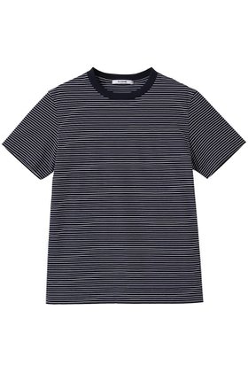 【スローン/SLOANE】の72/2コットン天竺 マイクロボーダーTシャツ 人気、トレンドファッション・服の通販 founy(ファニー) ファッション Fashion レディースファッション Fashion for Women トップス・カットソー Cut & Sew Tops シャツ・ブラウス・オフィスカジュアル Elegant Blouses & Button-Ups ロングTシャツ・Tシャツ Longline T-Shirts & Tees カットソー・ベーシックTシャツ Cut-and-Sewn Tops / Stretch Tees & Basics なめらか Smooth, Silky Texture ショート Short, Short Length スリーブ Sleeve, Long Sleeve / Short Sleeve バランス Balance, Style Balance ボーダー Border, Stripe エレガント 上品 Elegant 定番 Standard, Basic Item 無地 Plain, Solid Color |ID:prp329100004904720