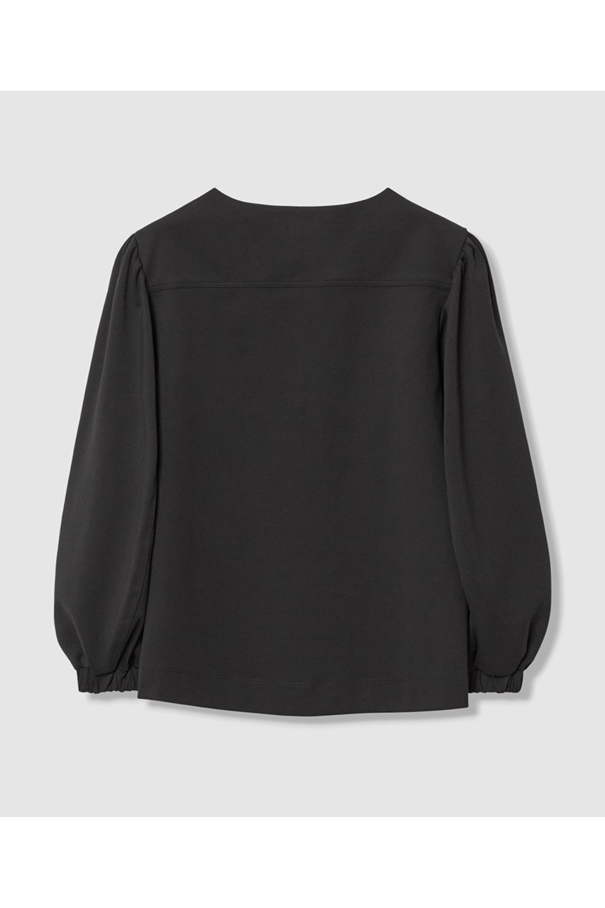 【アルアバイル/allureville】の【LOULOU WILLOUGHBY】モックロディレースアップマリンプルオーバー 人気、トレンドファッション・服の通販 founy(ファニー) ファッション Fashion レディースファッション Fashion for Women トップス・カットソー Cut & Sew Tops シャツ・ブラウス・オフィスカジュアル Elegant Blouses & Button-Ups ロングTシャツ・Tシャツ Longline T-Shirts & Tees カジュアルプルオーバー・ニットトップス Pullovers & Knit Tops / Casual Pullovers カットソー・ベーシックTシャツ Cut-and-Sewn Tops / Stretch Tees & Basics ギャザー Gathered, Ruffled グログラン Grosgrain, Grosgrain Ribbon スピンドル Spindle, Drawcord スリット Slit, Slit Detail スリーブ Sleeve, Long Sleeve / Short Sleeve トレンド Trend, Trending Now フォルム Silhouette, Form ヨーク Yoke, Yoke Design ロング Long, Long-Length エレガント 上品 Elegant other-2|ID: prp329100004904728 ipo3291000000036714738