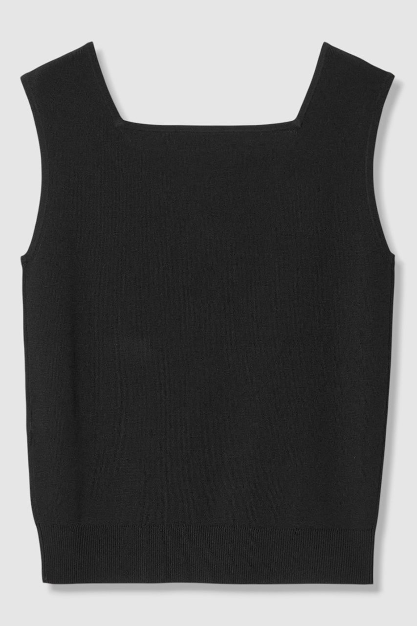 【アルアバイル/allureville】の【LOULOU WILLOUGHBY】スクエアタンク 人気、トレンドファッション・服の通販 founy(ファニー) 　ファッション　Fashion　レディースファッション　Fashion for Women　トップス・カットソー　Cut & Sew Tops　キャミソール&ノースリーブ　Camisoles & Sleeveless Tops　シャツ・ブラウス・オフィスカジュアル　Elegant Blouses & Button-Ups　ロングTシャツ・Tシャツ　Longline T-Shirts & Tees　カットソー・ベーシックTシャツ　Cut-and-Sewn Tops / Stretch Tees & Basics　インナー　Innerwear　キャミソール　Camisole, Spaghetti Strap Top　ジャケット　Jacket, Outerwear　スクエア　Square, Square Shape　タンク　Tank Top, Sleeveless Top　デコルテ　Décolleté, Neckline　エレガント 上品　Elegant　再入荷　Restock / Back in Stock　other-2|ID: prp329100004904729 ipo3291000000036714750