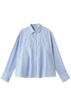 【デザイン ワークス/DESIGN WORKS】のシルケットペプラムシャツ 人気、トレンドファッション・服の通販 founy(ファニー) ファッション Fashion レディースファッション Fashion for Women トップス・カットソー Cut & Sew Tops シャツ・ブラウス・オフィスカジュアル Elegant Blouses & Button-Ups シルケット Silket, Silky Cotton スリーブ Sleeve, Long Sleeve / Short Sleeve センター Center, Center Line デニム Denim, Jeans Material フレア Flare, Flared ペプラム Peplum, Flared Hem ロング Long, Long-Length エレガント 上品 Elegant thumbnail ブルー1|ID: prp329100004904732 ipo3291000000036714777